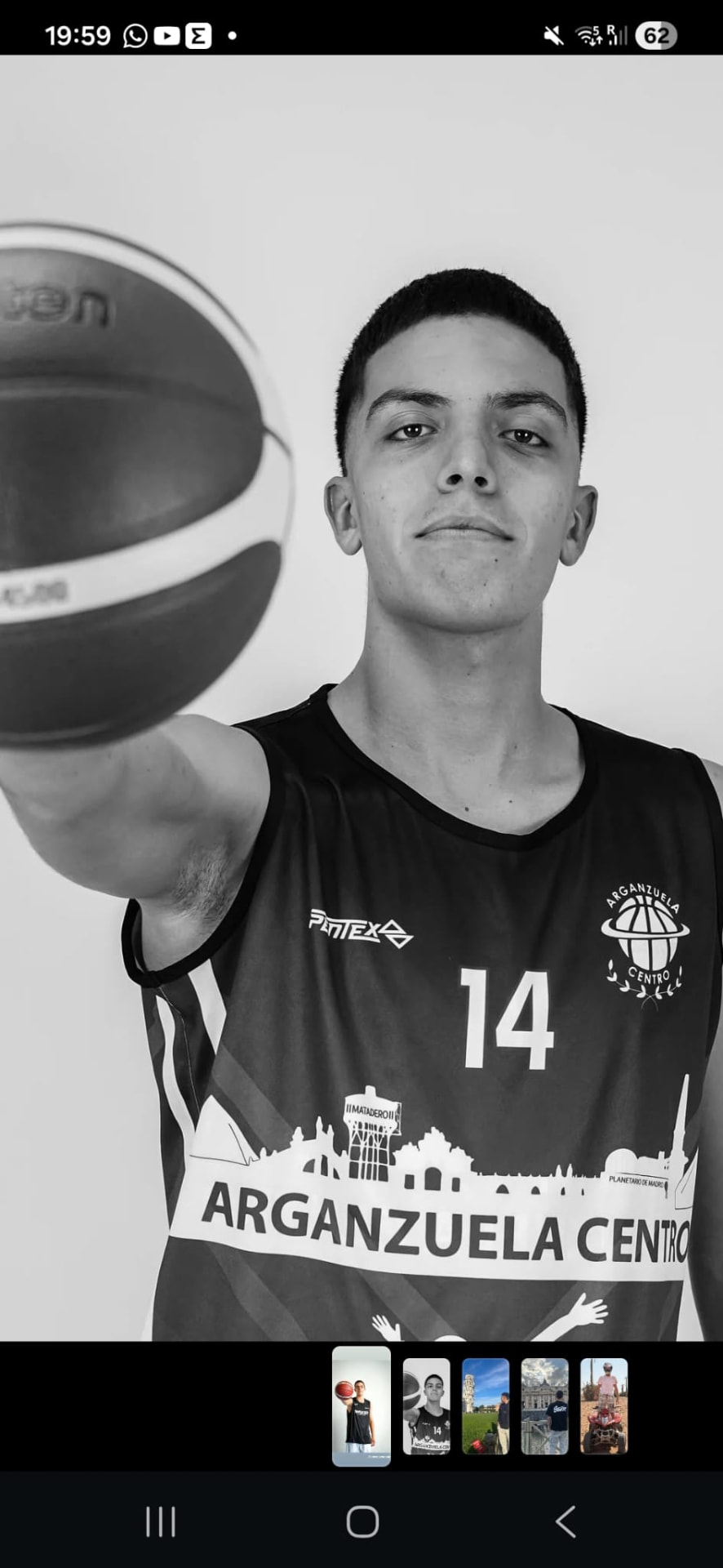 Izan Piedraola — Deportista de baloncesto U18